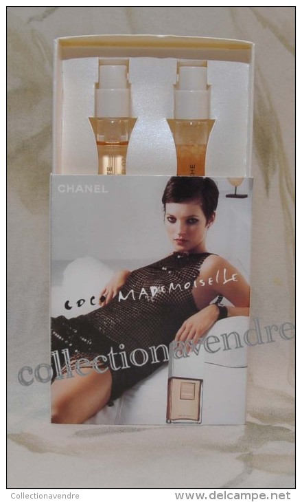 Miniature De Collection Chanel : Coco Mademoiselle, EdT 4 Ml, Emulsion Fraîche 4 Ml, Boite à Tiroir, Parfait état - Miniatures Femmes (avec Boite)
