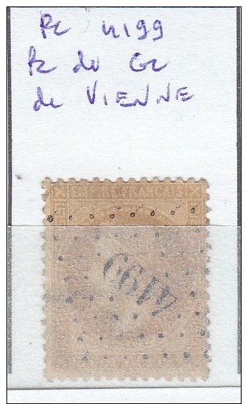 FRANCE - Dpt ISERE - S/28  - Napoleon III Lauré - Oblit  PC Du GC 4199 (  Vienne  ) - Autres & Non Classés