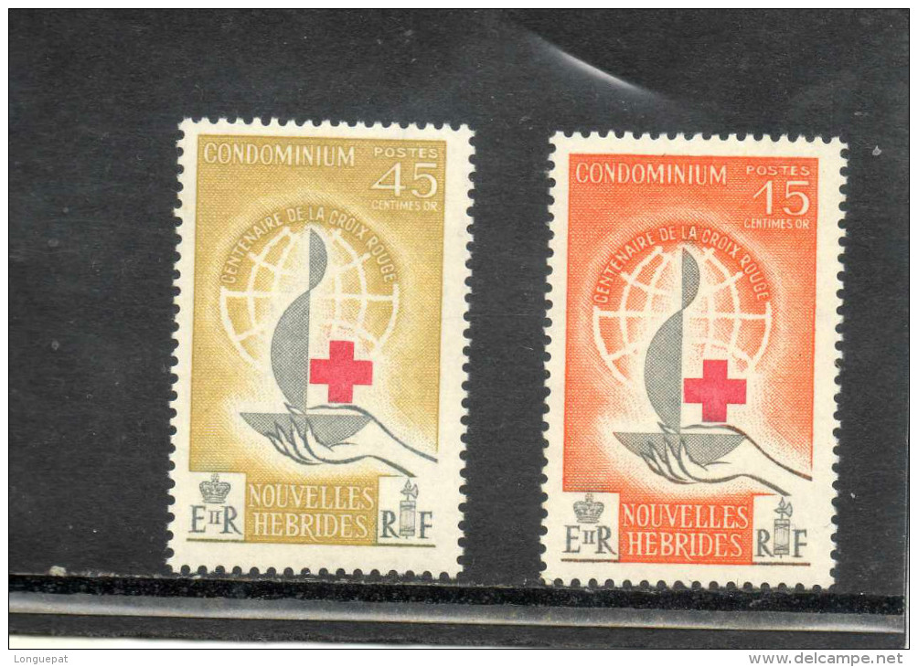 NOUVELLES-HEBRIDES :100 Ans De La Croix-Rouge Internationale - Légende En Français- - Nuovi