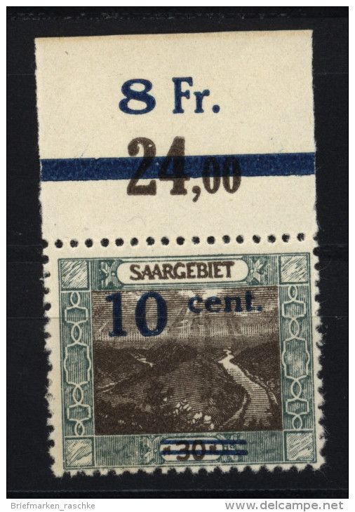 Saar,72AII,OR,xx,gep. - Unused Stamps