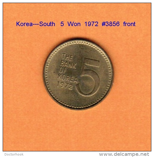 KOREA---South    5  WON  1972   (KM # 5a) - Coreal Del Sur