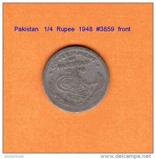 PAKISTAN    1/4  RUPEE  1948   (KM # 5) - Pakistán