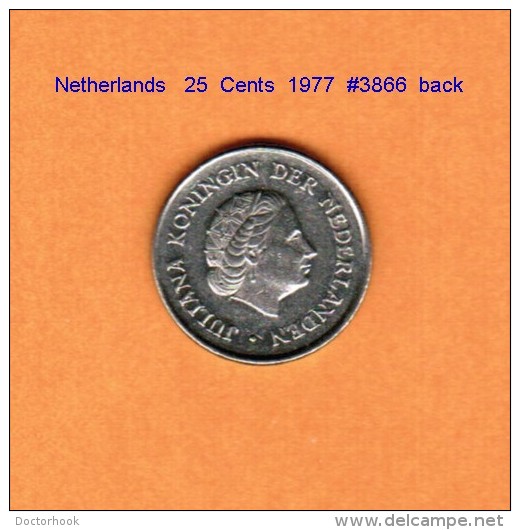 NETHERLANDS    25  CENTS  1977   (KM # 183) - 1948-1980 : Juliana