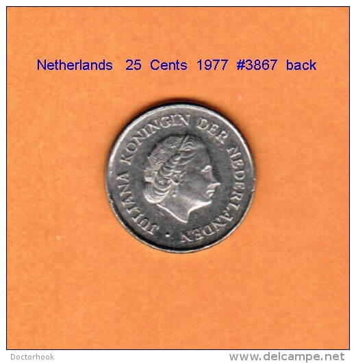 NETHERLANDS    25  CENTS  1977   (KM # 183) - 1948-1980 : Juliana