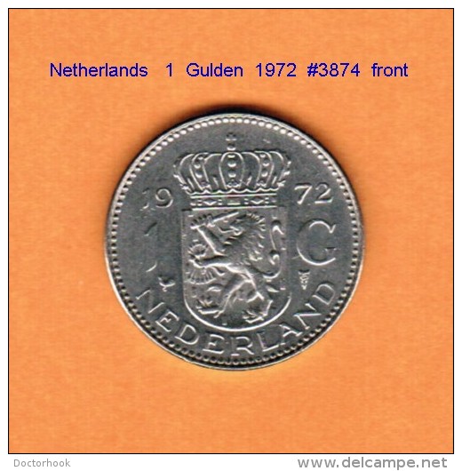 NETHERLANDS    1  GULDEN  1972   (KM # 184.a) - 1948-1980 : Juliana