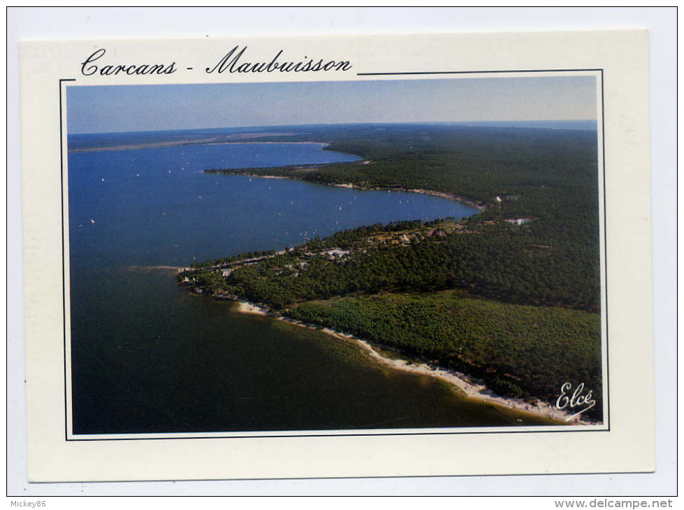 CARCANS-MAUBUISSON--Vue Aérienne--Le Lac (d'Hourtin) ,cpm N° N 3390  éd  Elcé - Carcans