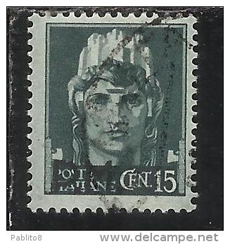 ITALIA REGNO ITALY KINGDOM 1942 POSTA MILITARE CENT.15 USATO USED - Military Mail (PM)