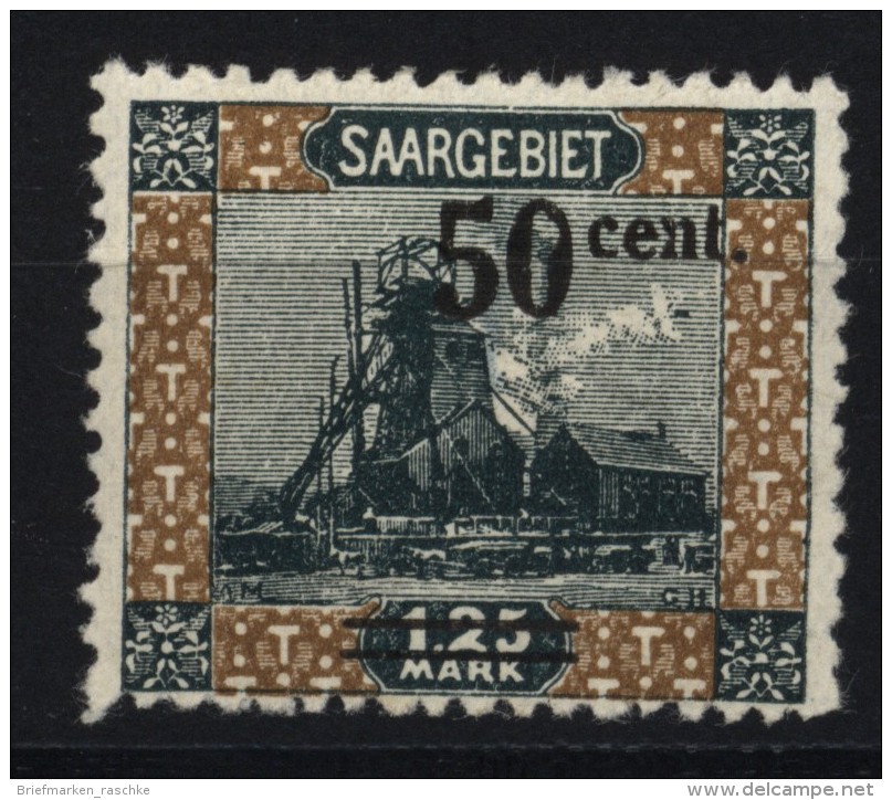Saar,78A,VII, Mit Falz - Unused Stamps