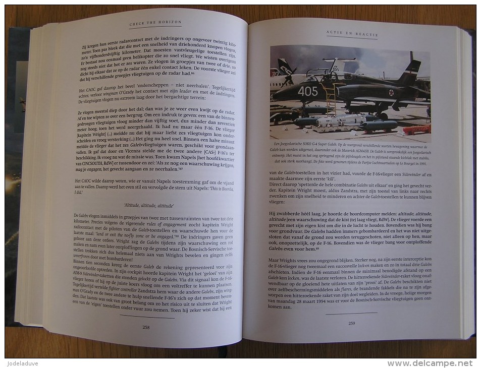 CHECK THE HORIZON De Koninklijke Luchtmacht En Het Conflict In Voormalig Joegoslavië 1991 1995 Force Aérienne Belge - Histoire