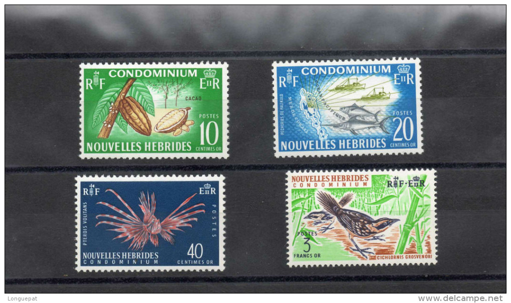 NOUVELLES-HEBRIDES : Cacayyer, P^che Et Carte, Poissons Volants, Cichlornis Grosvenori - Légende En Français - - Ongebruikt