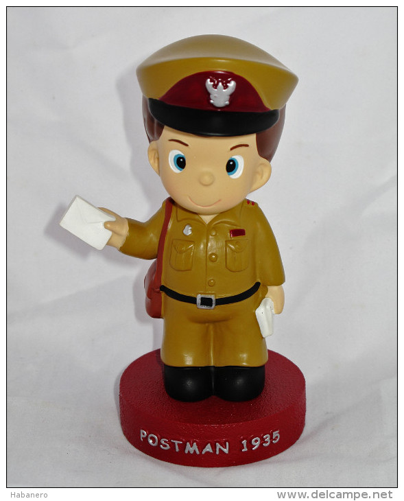 Hand Made Official Thailand Post Miniature Postman 1935 Model - Limited Edition - Small Figures