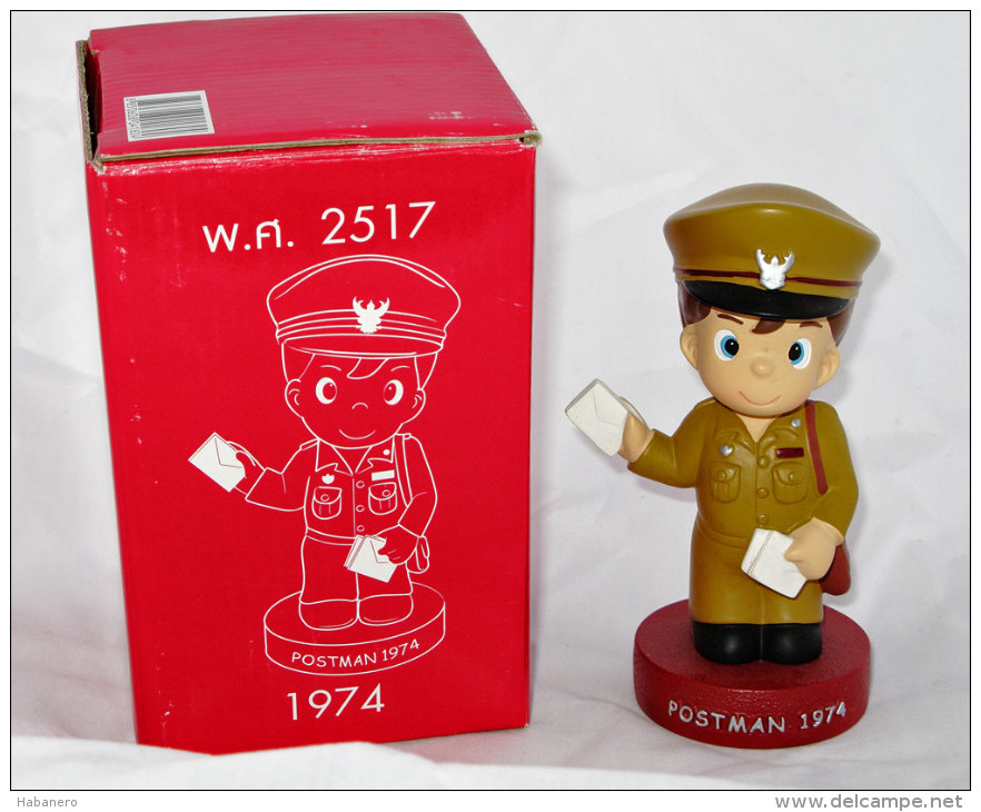 Hand Made Official Thailand Post Miniature Postman 1974 Model - Limited Edition - Small Figures