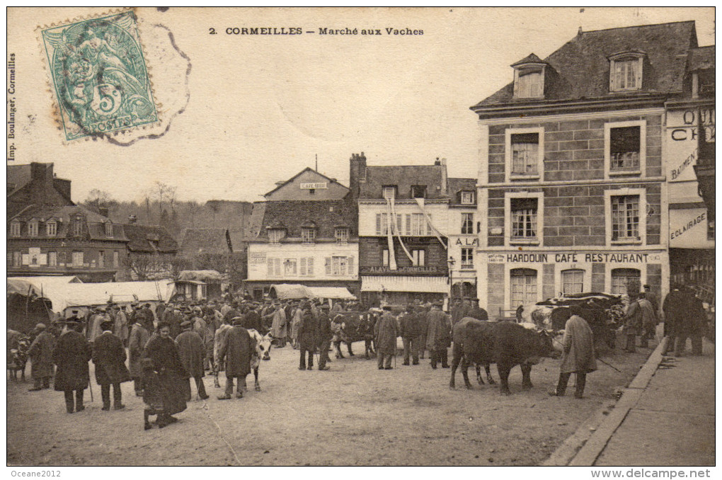 27 Cormeilles. Marché Aux Vaches - Autres & Non Classés