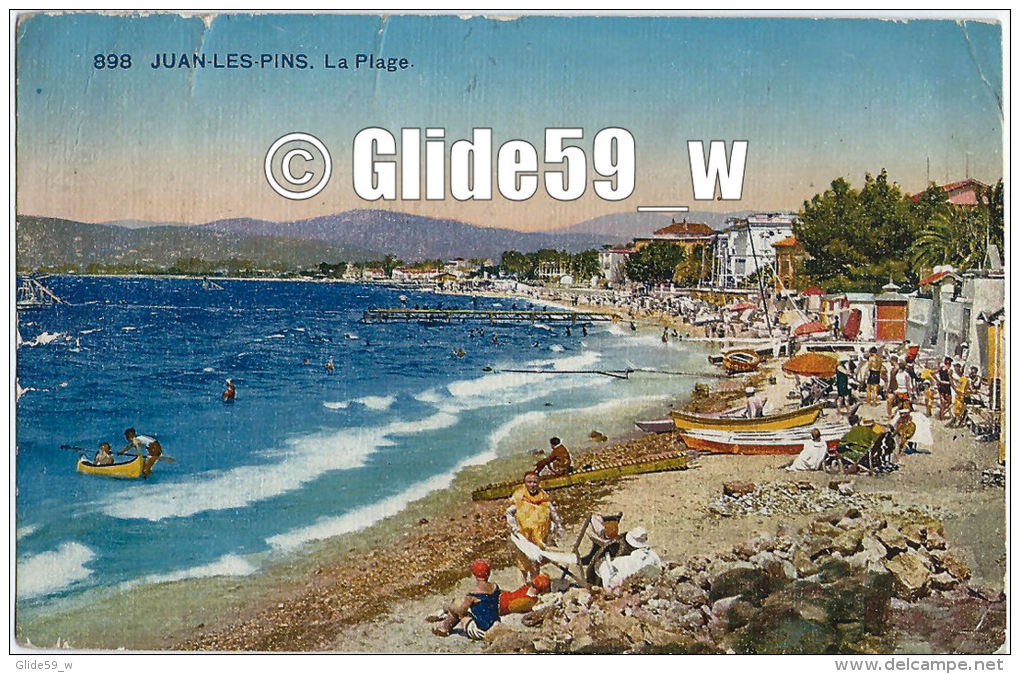 JUAN-LES-PINS - La Plage (animée) - N° 898 - Juan-les-Pins