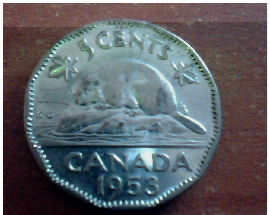 CANADA  5 CENTS 1953 KM# 50 - Canada