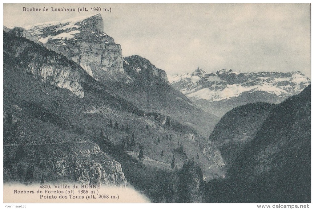 CPA 4800 Vallée Du Borne Rochers De Forcles 1855m, Pointe Des Tours 2058m, Rochers De Leschaux 1940m - Andere & Zonder Classificatie