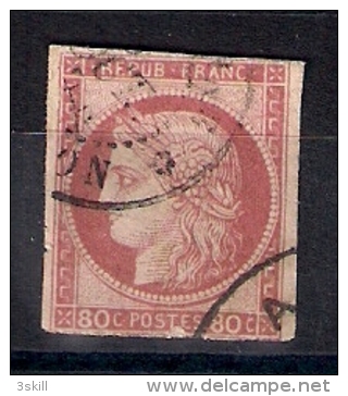 Colonies Générales 1872, YT 21 O Cochinchine Saïgon - Ceres