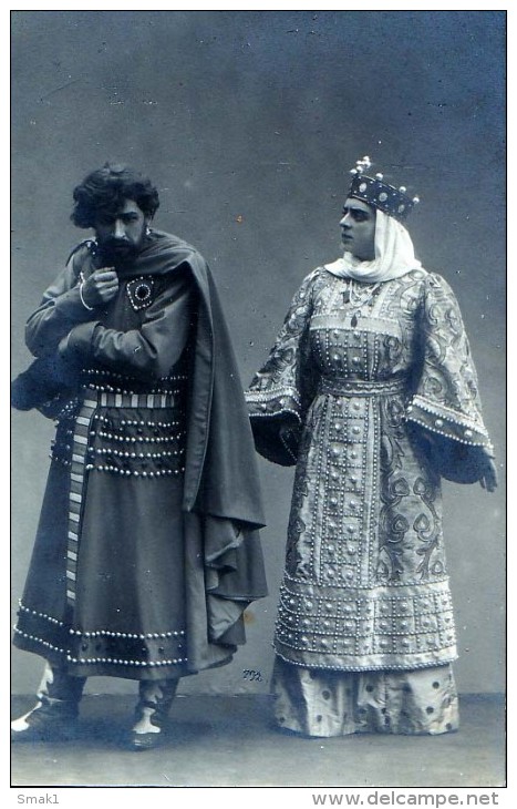 AK OPER RUSSLAND Opernsänger OPERA  PRINCE IGOR ALEXANDER BORODIN OLD POSTCARD FOTOGRAFIE - Opéra