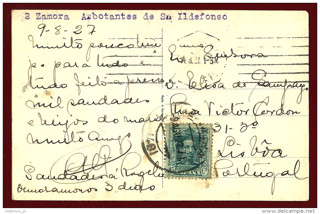 ZAMORA - ARBOTANTES DE SANTO ILDEFONSO - 1920  PC - Zamora