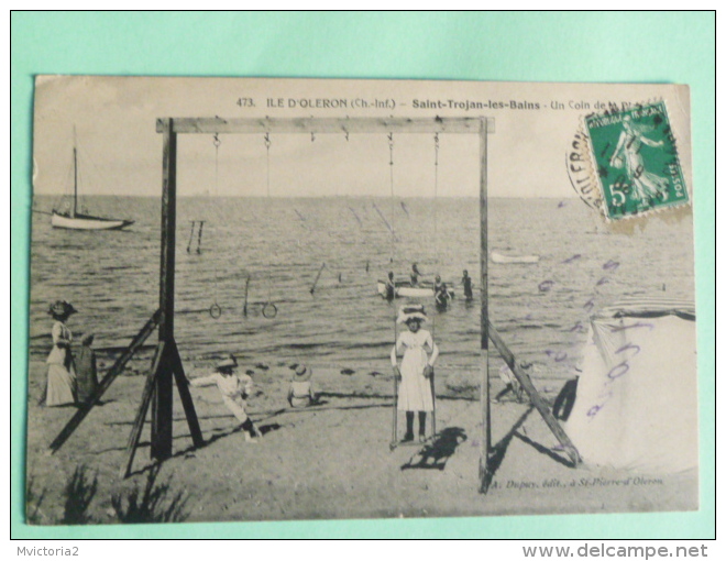 ILE D´OLERON - Saint Trojan Les Bains, Un Coin De La Plage, La Balancoire Et Les Anneaux - Ile D'Oléron