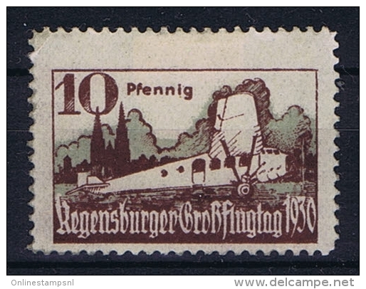 Deutsche Reich 1930 Airmail Regensburger Grossflugtag - Ungebraucht