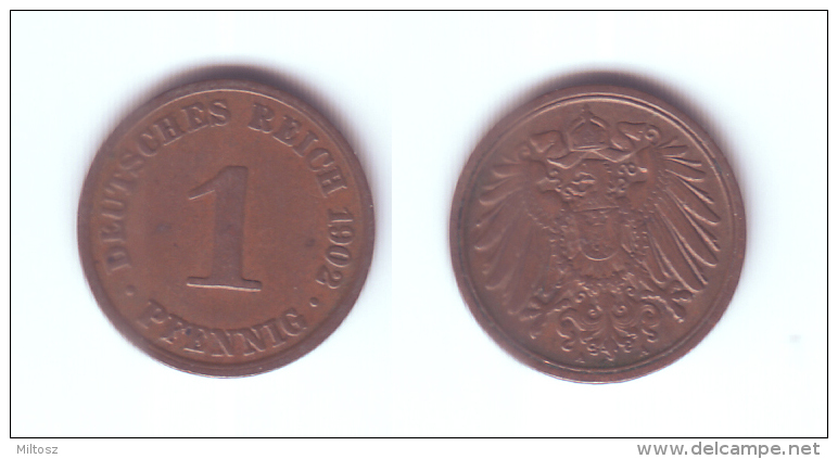 Germany 1 Pfennig 1902 A - 1 Pfennig