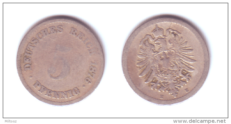 Germany 5 Pfennig 1876 E - 5 Pfennig