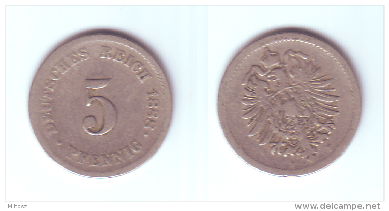 Germany 5 Pfennig 1888 F - 5 Pfennig