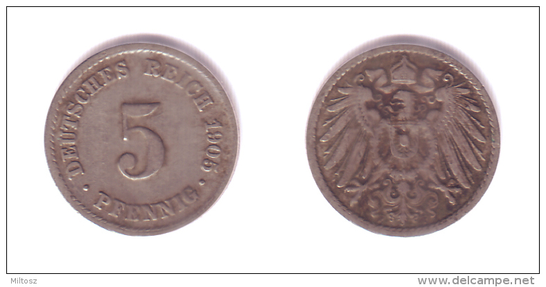 Germany 5 Pfennig 1905 F - 5 Pfennig