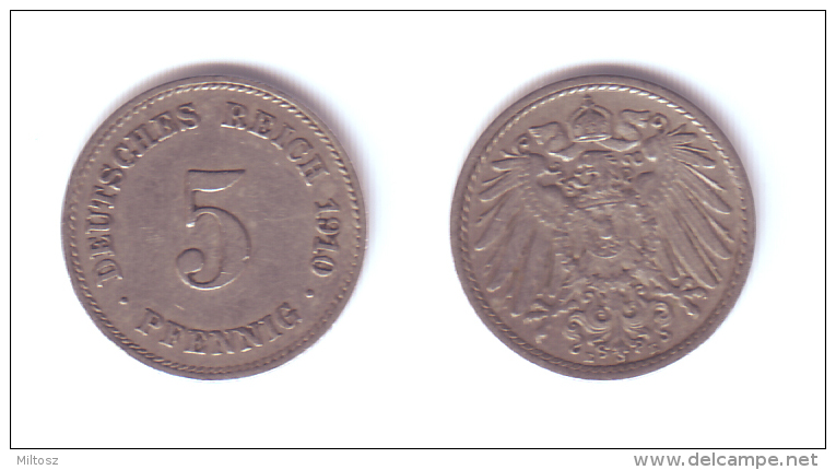 Germany 5 Pfennig 1910 E - 5 Pfennig