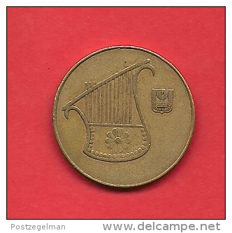 ISRAEL, 1985-1995,  Circulated Coin, 1/2 New Shequel, Alu Bronze, KM 159 C1700 - Israel