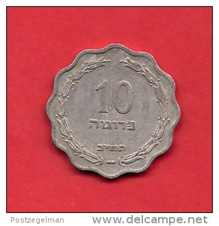 ISRAEL, 1952,  Circulated Coin, 10 Prutah, Km17,  C1710 - Israël