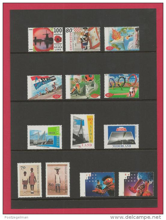 NEDERLAND, 1996, Mint Stamps In Yearset, Official Presentation Pack ,NVPH Nrs. 1664/1705 - Volledig Jaar