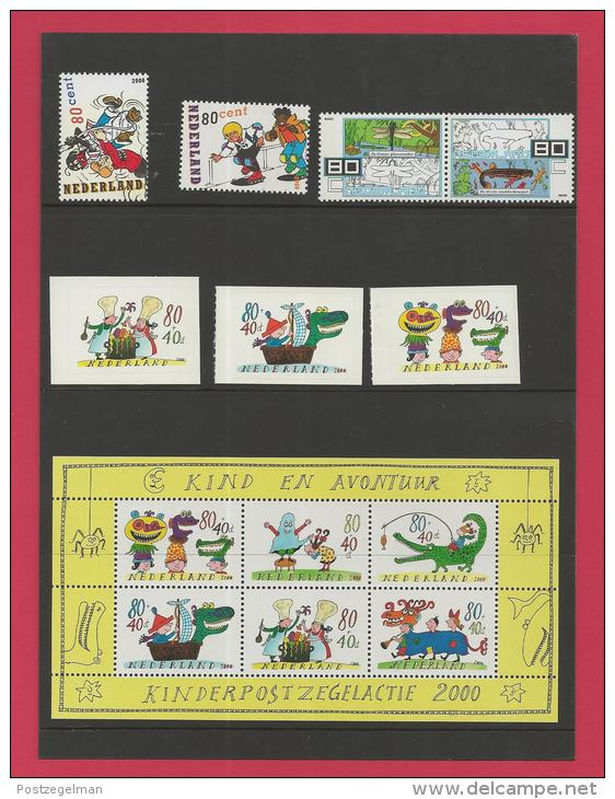 NEDERLAND, 2000, Mint Stamps/sheets Yearset, Official Presentation Pack , NVPH Nrs. 1876/1950 - Années Complètes