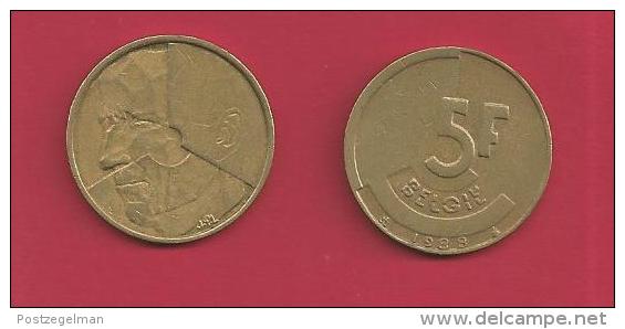 BELGIUM, 1986-1988, Circulated Coin, 5 Franc, Dutch Version C1650 - 5 Francs