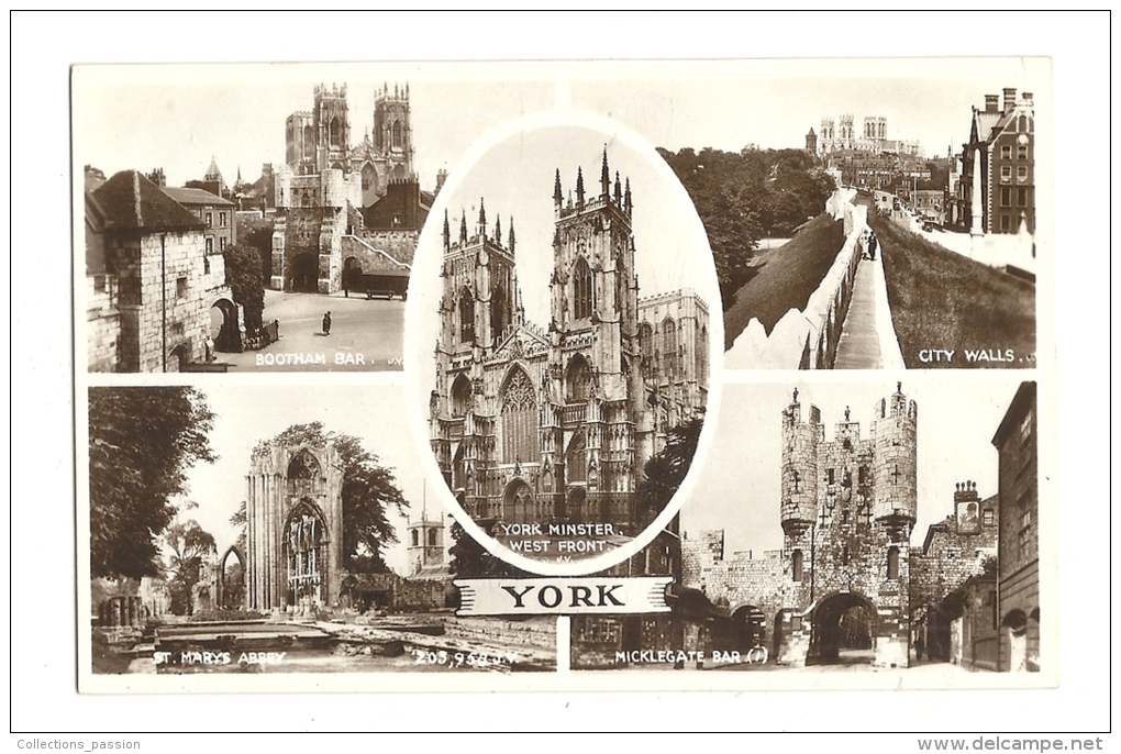 Cp, Angleterre, York, Multi-Vues - York