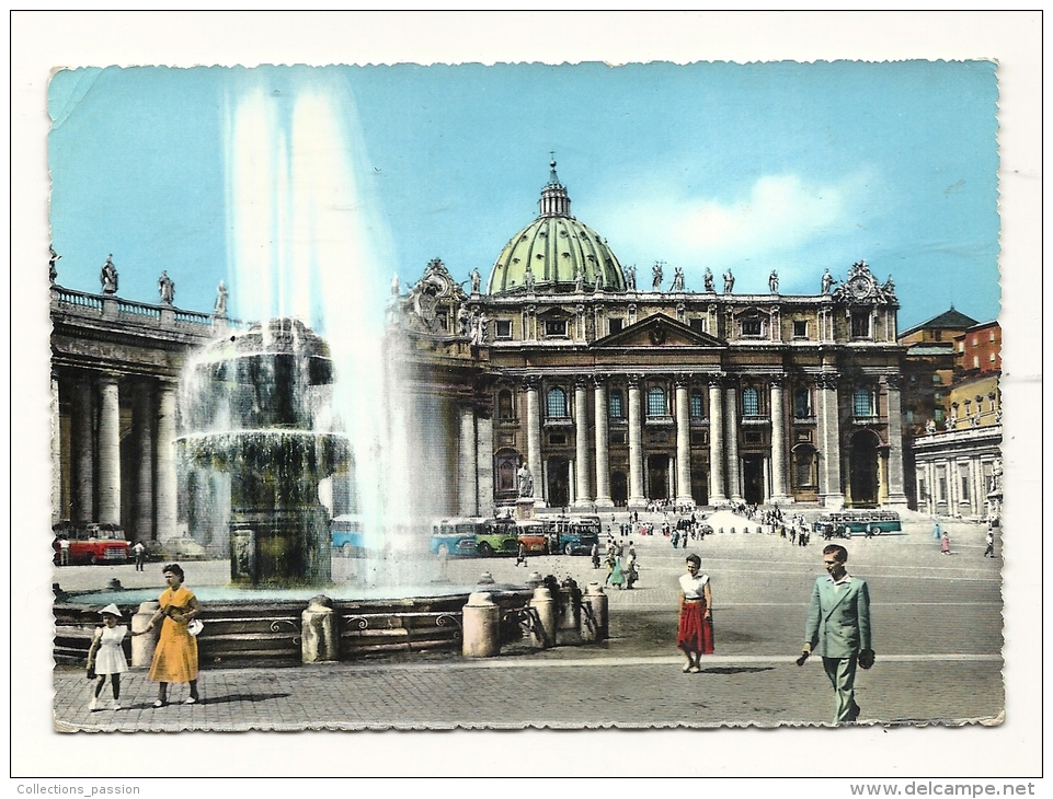 Cp, Citta Del Vaticano, La Basilique St-Pierre, Voyagée - Vaticano