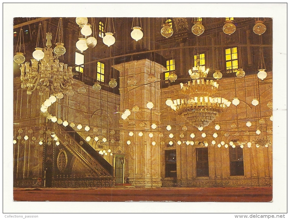 Cp, Egypte, Le Caire, Interior View Of Mohamed Aly Mosque At The Citadel - Kairo