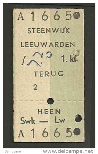 H47 HOLLAND NETHERLANDS 1st Cl Steenwijk - Leeuwarden 4 Oct 68 - Europe