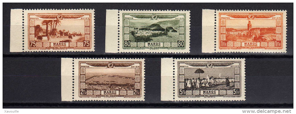 Maroc - 1928 - Lot De 5 Timbres Poste Aérienne - Poste Aérienne