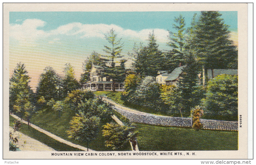 North Woodstock New Hampshire - Mountain View Cabin Colony - House Architecture - VG Condition - White Mountains