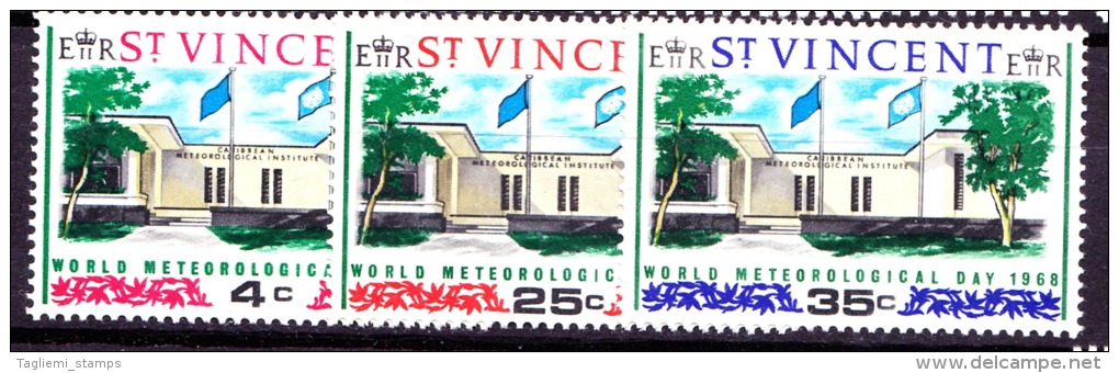 St Vincent, 1968, SG 262 - 264,  Set Of 3, MNH - St.Vincent (...-1979)