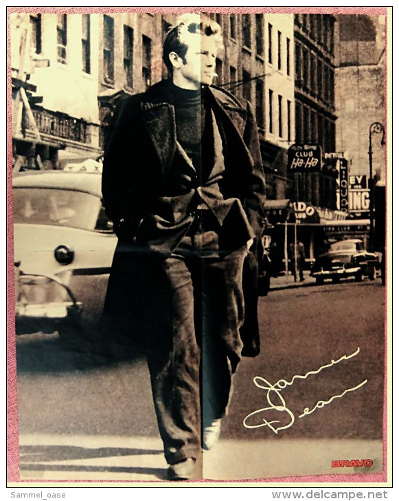 Musik-Poster  -  Udo Lindenberg  -  Rückseite : James Dean  -  Von Bravo Ca. 1982 - Posters