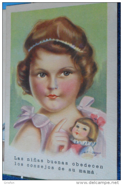 Zsolt Vintage Fille Avec Poupee - Zsolt