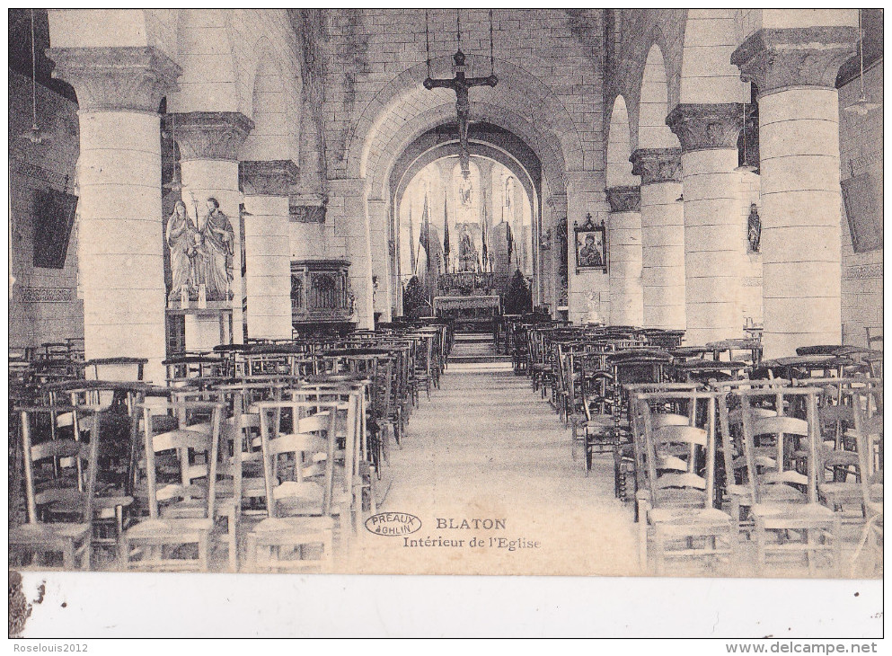 BLATON : Intérieur De L'église - Bernissart