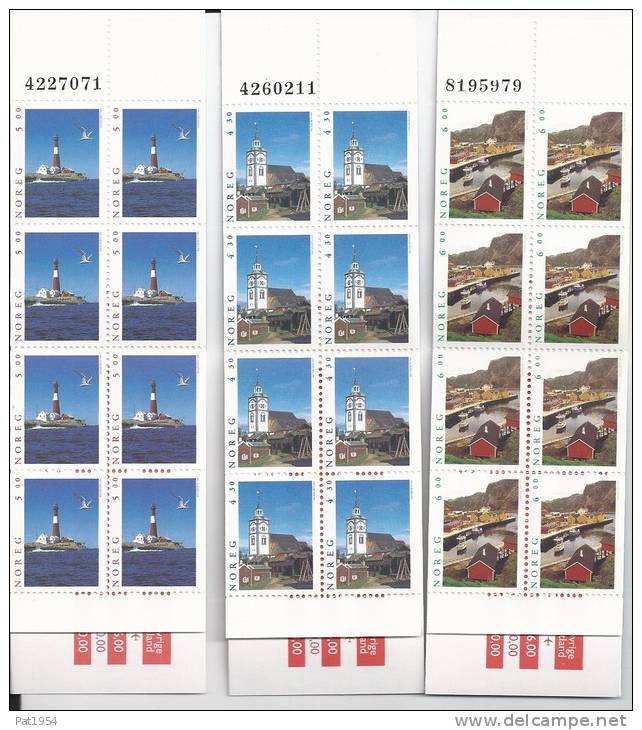 Norvège, Série Complète De 3 Carnets De 1997** C1211/1213 Thème Tourisme - Booklets