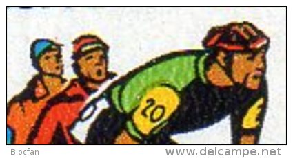 Radsport 1977 DDR 2216/8, ZD+ W345 I O 39€ Plattenfehler Mütze Defekt 30.Friedensfahrt-Rennen Sport Se-tenant Of Germany - Errors & Oddities