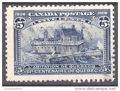 Canada 1908 Quebec Tercentenary 5c Blue Used  SG 191, SC 99 - Used Stamps
