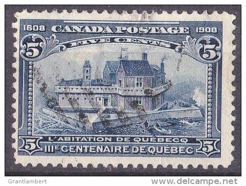 Canada 1908 Quebec Tercentenary 5c Blue Used  SG 191, SC 99 - - Used Stamps