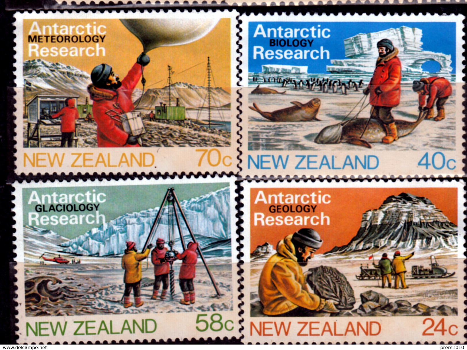 NEW ZEALAND- 1984 - ANTARCTIC RESEARCH-  4V  MNH SET - Forschungsprogramme